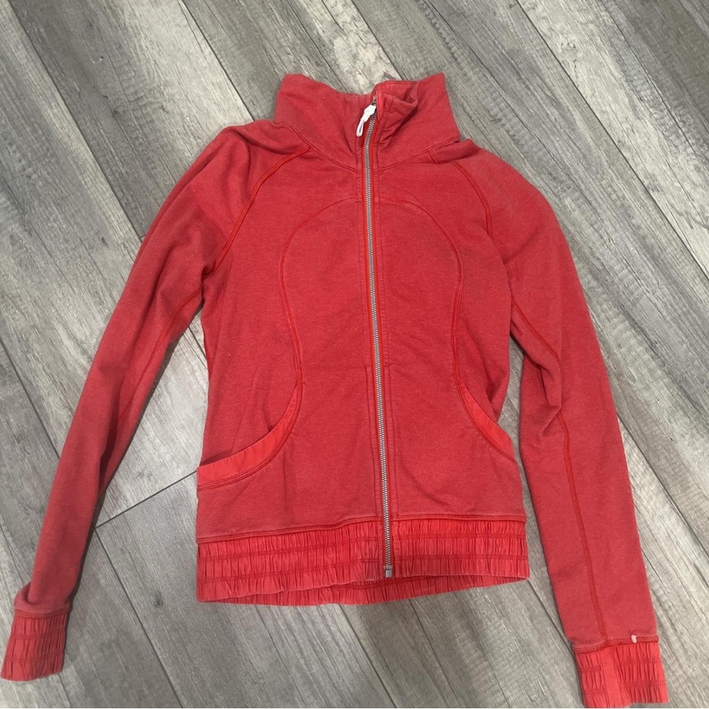 Red LULULEMON Zip-Up Jacket